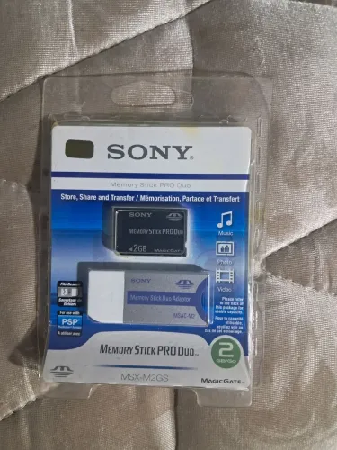Memory stick pro duo 2GB novo lacrado para psp ou câmeras da sony