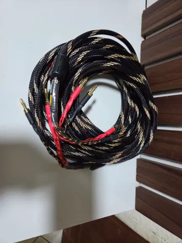 Cabo de Audio Premium Blindado Alta Qualidade Novo