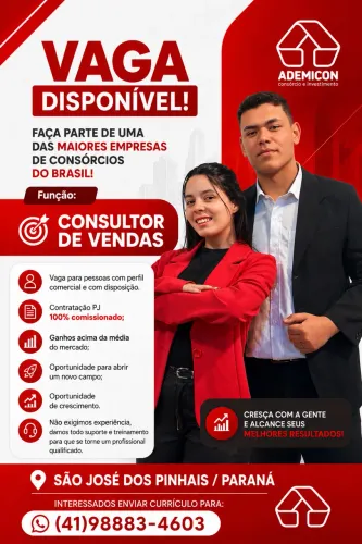 Vaga para Vendedor 