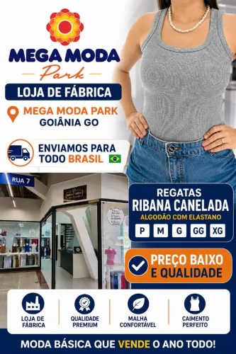 Regatas direto da fábrica loja mega moda park
