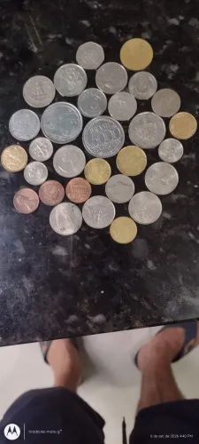 Moedas antigas Brasil e outros países 