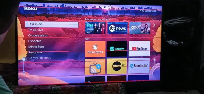 TV 42 polegadas, problemas no display e na tela
