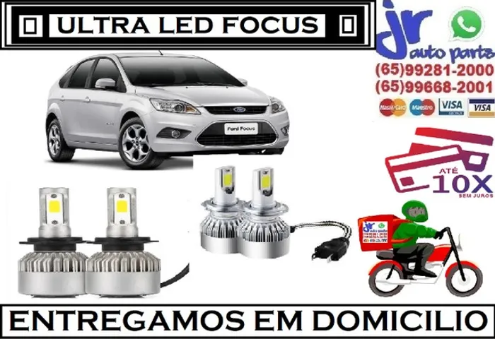 Lampada Ultra LED (baixa)Focus 6000K 12V 24V