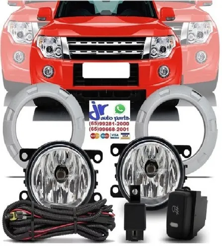 Kit Farol de Milha Pajero Full 2007 2008 2009 Auxiliar Neblina
