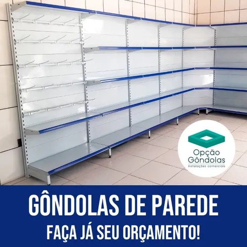 Gôndolas de Parede Novas || A Pronta Entrega