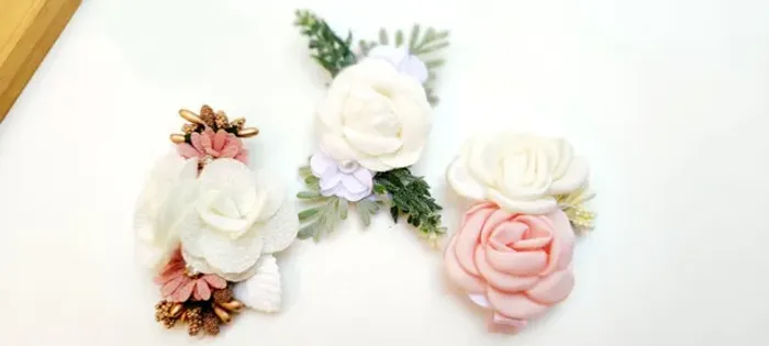 Prendedor de Cabelo Floral Arranjo para Noiva Daminha Criança Batizado Igreja etc