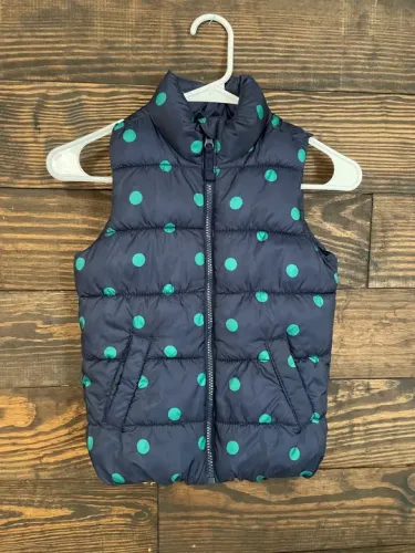 Colete infantil puffer acolchoado menina estampado Old Navy