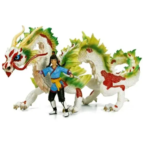 Schleich - Dragão E Samurai Auruun - 70446 -colecionável Raridade no Brasil