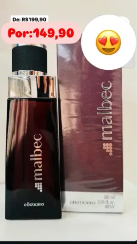 Perfume Malbec O Boticário 100ml - Masculino - Original
