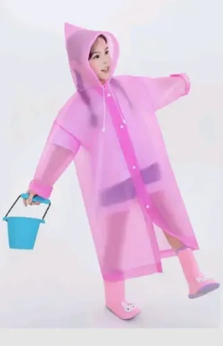 Capa de Chuva Infantil Rosa