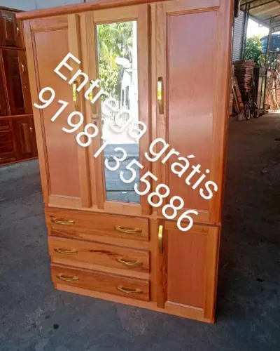 Guarda roupa de solteiro 3 portas NOVO entrega grátis!