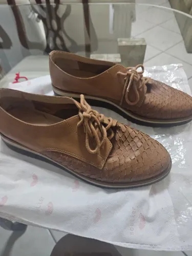 Sapato Oxford Couro Caramelo - n° 38