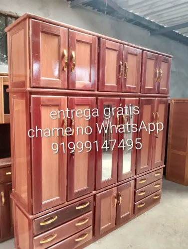 Guarda roupa de casal 6 portas novo/ entrega e montagem incluso