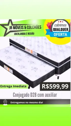 Cama Conjugado D28 com auxiliar - Entrega Imediata!