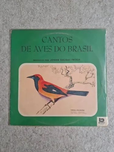 Lp vinil cantos de aves do Brasil johan dalgas frisch