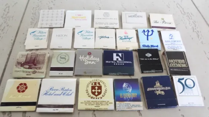 60 CAIXA FOSFORO- HOTÉIS TRADICIONAIS FAMOSOS (nacionais, internacionais)