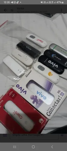 Lote com 8 modem Huawei 