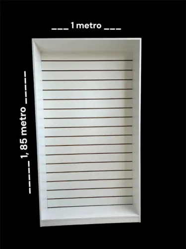 Estante 1 metro expositor MDF Canaletado novo