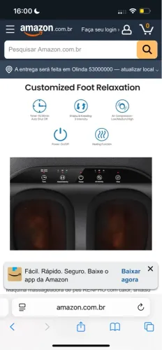 massageador para pés RENPHO