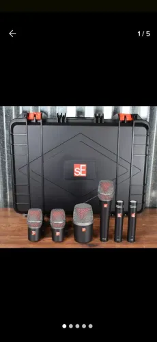 Kit de Microfones V Pack Club  SE Eletronics   para bateria  