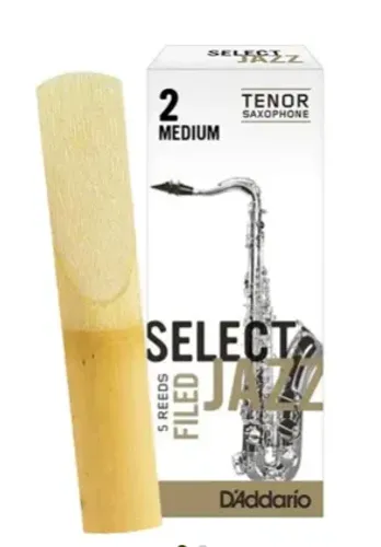 Palheta 2 Medium "Select Jazz Filed - D'Addario", Sax Tenor, un.