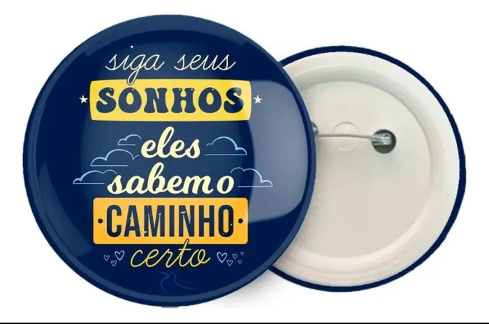 100 Botton personalizados 3,2cm - Sua arte aqui