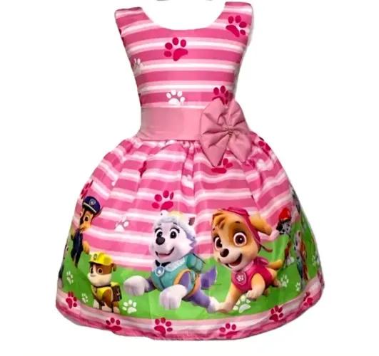 Vestido infantil patrulha canina