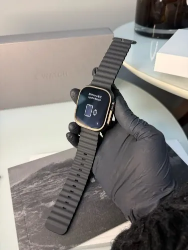 Apple Watch Ultra 2 (GPS + Cellular 49mm) Caixa Preta de Titânio com Pulseira Oceano Preta