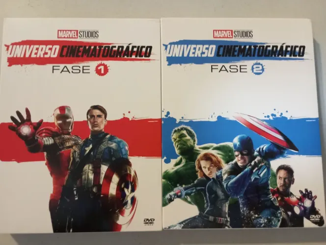 DVD - Box Marvel filmes - fase 1 e 2