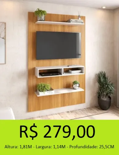 Painel vertical com nichos lindo!!