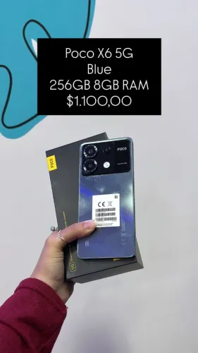 Poco X6 5G / Blue / 256GB 8GB RAM / semi novo / loja física / $1.100,00