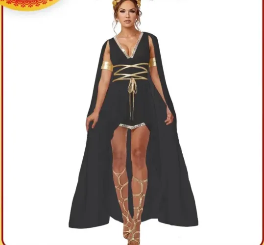Fantasia de Deusa Grega - Elegância e Poder!