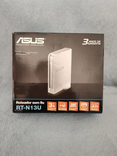 Roteador Wi-Fi ASUS RT-N13U 300Mbps Novo