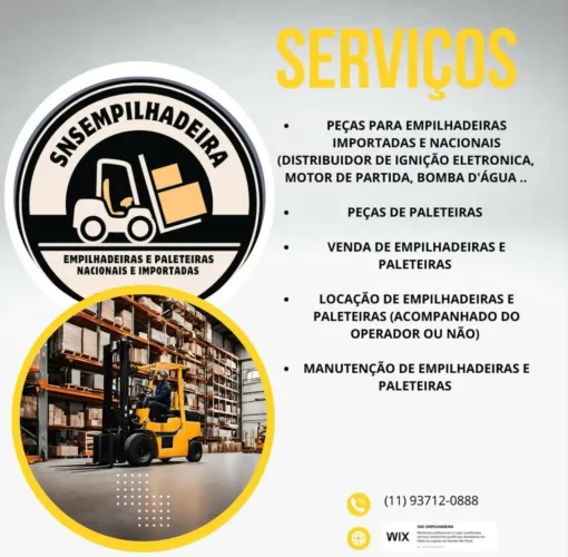 Manutenção empilhadeira e paleteira 