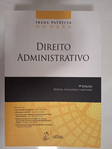 Direito Administrativo - Irene Patrícia Nohara - 9ª edição.