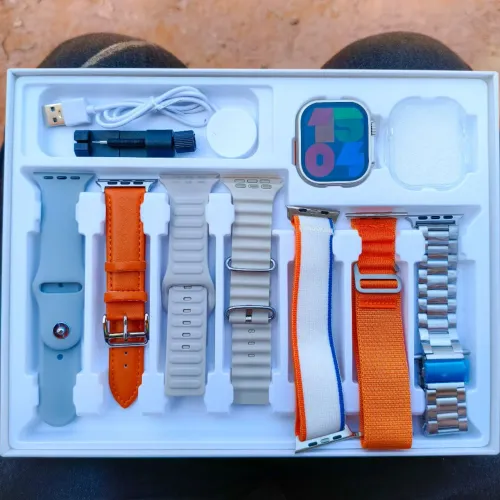 Relógio Smartwatch Hw Ultra2 com 7 Pulseiras