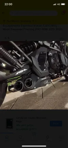 Vulcan S Willy Firetong novo escapamento 