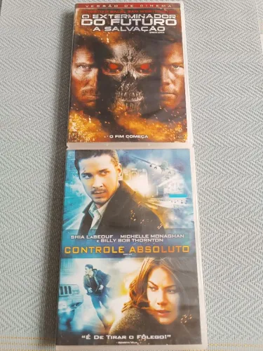 2 DVDs: O Exterminador do Futuro e Controle Absoluto