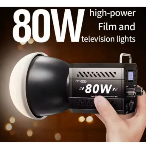 Led iluminador cob bi color 80w estudio fotografico