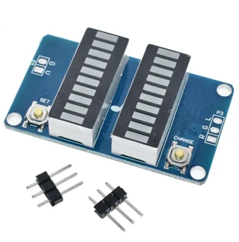 VU Meter Bargraph Indicador de Áudio Led Espectro Duplo Estéreo