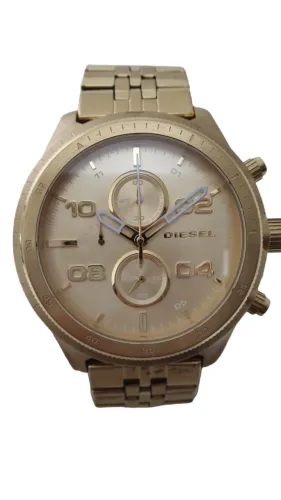 Relógio Diesel Mod 4441 Dourado Masculino Vintage