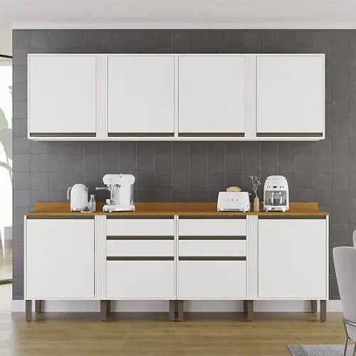 Kit Duplo Pérola 2 Aéreos 2 portas e 2 Balcões - Entrega/Montagem grátis para Fortaleza