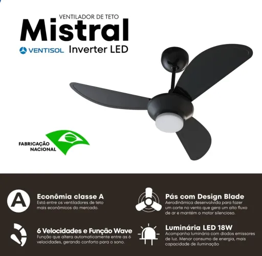 Ventilador de teto ( instalação grátis )