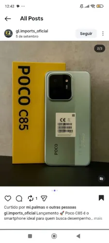 Poco C85 256 - Novo