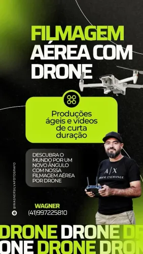 Filmagens fotos e vídeos com drone