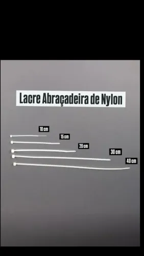 Lacres Abraçadeira de Nylon - Diversos Tamanhos