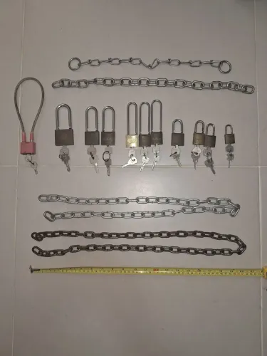 11 Cadeados e 4 Correntes - Segurança