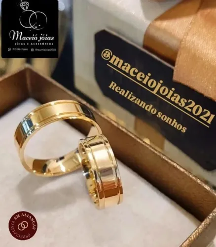 KIT ALIANÇAS NOIVADO E CASAMENTO 