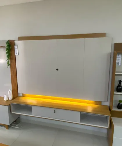 Painel Havana para Tv Até 75 Polegadas com Led 1 Porta