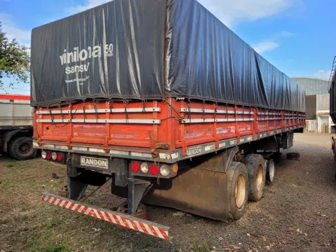 Carreta 12,5m LS Randon 2003 Roda Raiada 295 Assoalho Madeira Novo
